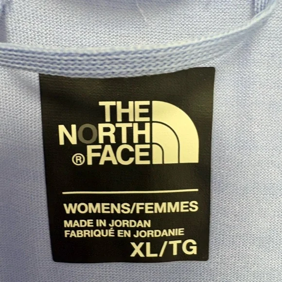 The North Face Women's Blue V-Neck Top Vapor Wick Size XL - Picture 3 of 4